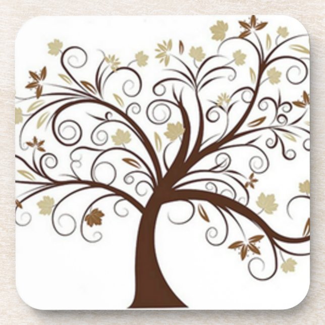 Tree Pattern Coaster (Front)