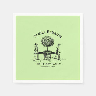 Tree Personalised Family Reunion Paper Napkin 2