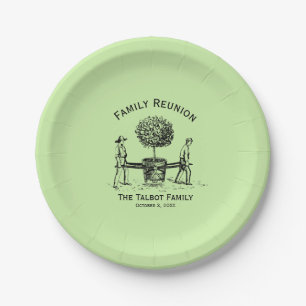 Tree Personalised Family Reunion Paper Plates 2