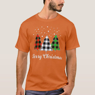 Tree Plaid Christmasree Merry Christmasree vintage T-Shirt