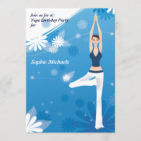 Tree Pose Yoga Party Invitation