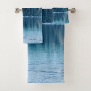 Tree Reflection in Lake #2 #cabin #wall #decor  Bath Towel Set
