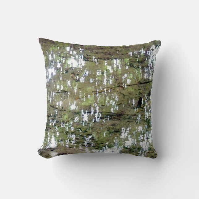 Tree Reflections In Water Cushion (Front)