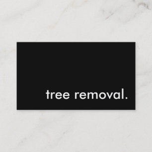tree removal. business card