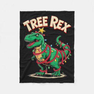 Tree Rex Christmas Costume T-rex Dinosaur Xmas Lig Fleece Blanket