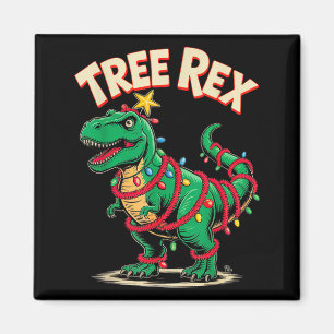Tree Rex Christmas Costume T-rex Dinosaur Xmas Lig Magnet