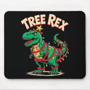 Tree Rex Christmas Costume T-rex Dinosaur Xmas Lig Mouse Mat