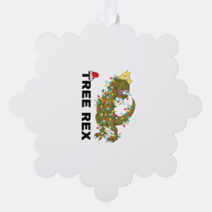 Tree Rex Christmas Dinosaur T Rex 2 Decoration Card