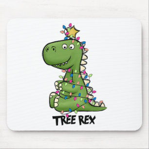 Tree Rex Dinosaur Christmas Costume Xmas Tree Ligh Mouse Mat