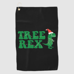 Tree Rex Dinosaur Christmas Xmas Golf Towel