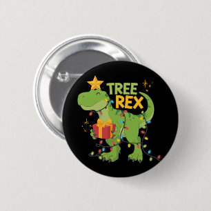 Tree Rex Dinosaur Family Christmas Group Matching 6 Cm Round Badge
