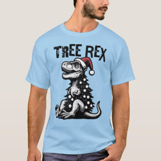 Tree Rex – Funny Christmas T-Rex Design T-Shirt