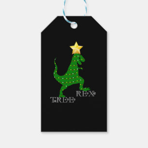 Tree Rex  Funny Dinosaur Christmas Tree Lights Shi Gift Tags