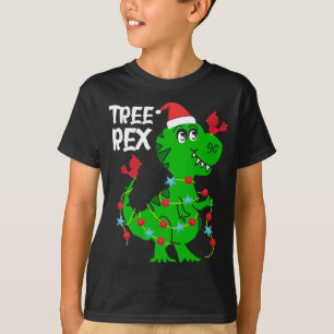 Tree Rex. Funny Dinosaur Gift Cute Dino Christmas T-Shirt