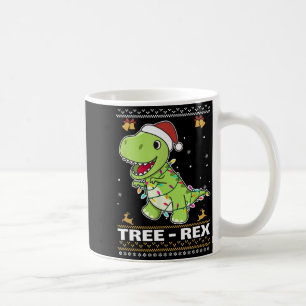 Tree Rex Funny Tyrannosaurus Rex Christmas Pun  Coffee Mug