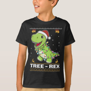 Tree Rex Funny Tyrannosaurus Rex Christmas Pun  T-Shirt