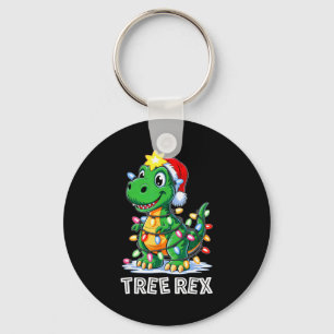 Tree Rex Funny Xmas T Rex Christmas Dinosaur Boys  Key Ring
