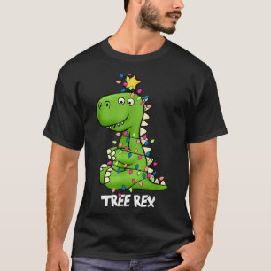 Tree Rex Funny Xmas Trex Boys Toddler Christmas Di T-Shirt