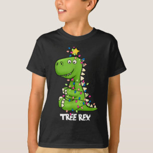 Tree Rex Funny Xmas Trex Boys Toddler Christmas Di T-Shirt