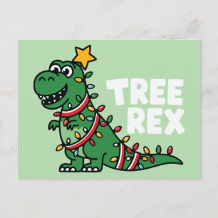 Tree Rex Holiday Postcard