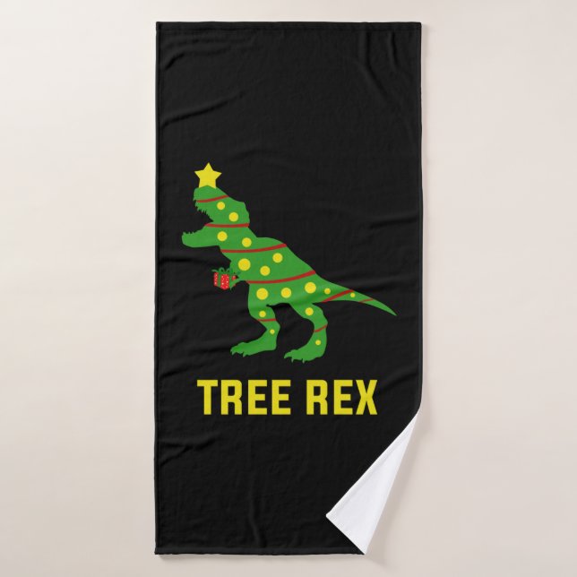 Tree Rex Shirt     Bath Towel (Bath Towel)