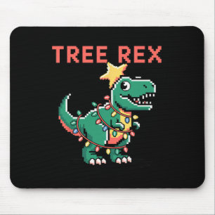 Tree Rex Ugly Christmas Sweater Dinosaur Christmas Mouse Mat
