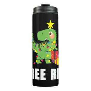 Tree Rex with Christmas balls - funny dino tree   Thermal Tumbler