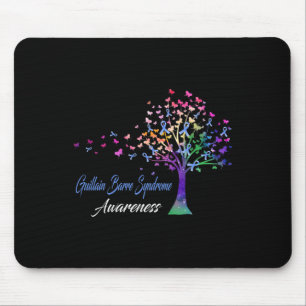 Tree Ribbon Guillain Byrre Syndrome Awareness  Mouse Mat