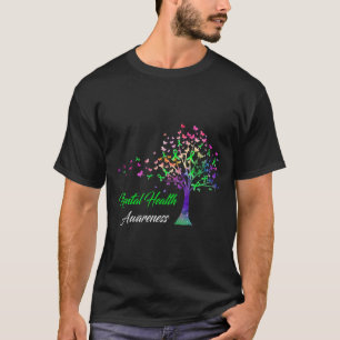 Tree Ribbon Mental Health Awareness T-Shirt