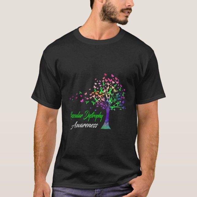 Tree Ribbon Muscular Dystrophy Awareness T-Shirt (Front)