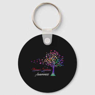 Tree Ribbon Noonan's Syndrome Awareness Key Ring