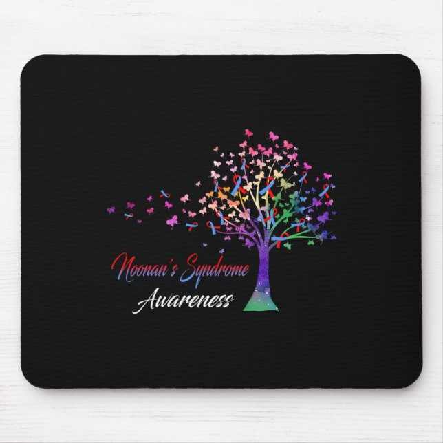 Tree Ribbon Noonan's Syndrome Awareness  Mouse Mat (Front)