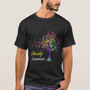 Tree Ribbon Obesity Awareness T T-Shirt