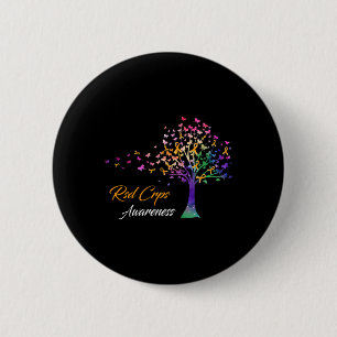 Tree Ribbon Rsd Crps Awareness  6 Cm Round Badge
