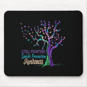 Tree Ribbon Still Fighting Suicide Prevention Awar Mouse Mat