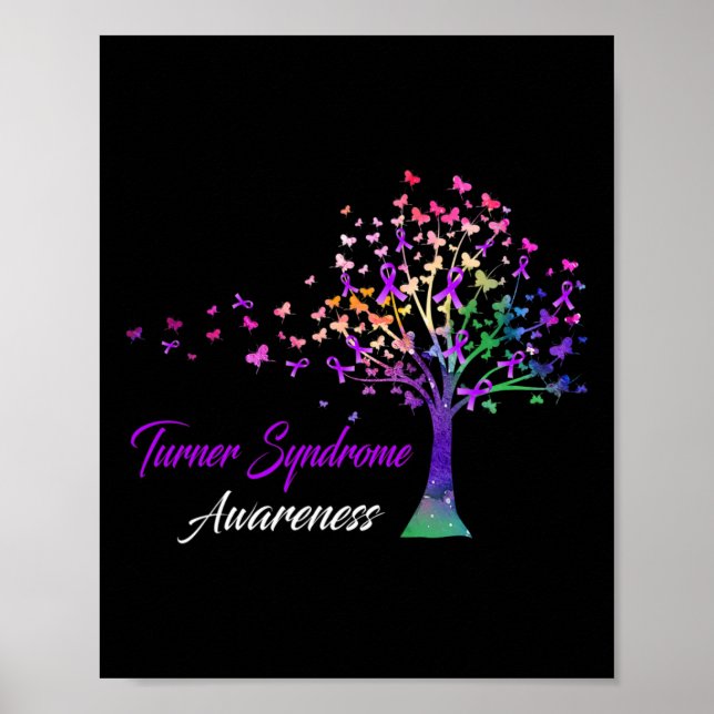 Tree Ribbon Turner Syndrome Awareness  Poster (Front)