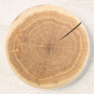 Tree Ringlet Slice - Natural Wood Coaster
