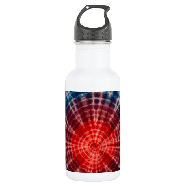 Tree Rings Tie Dye PhatDyes 532 Ml Water Bottle (Front)