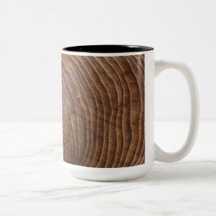 Tree rings Two-Tone coffee mug