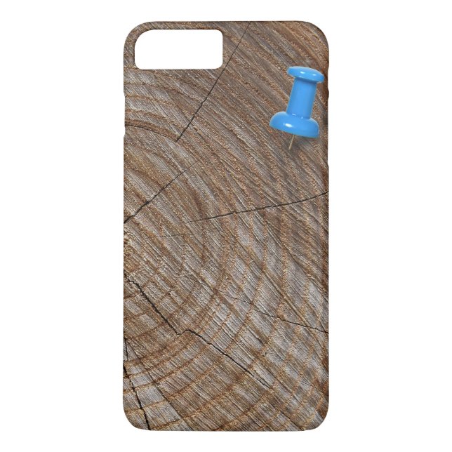 Tree Rings with thumb tack Case-Mate iPhone Case (Back)