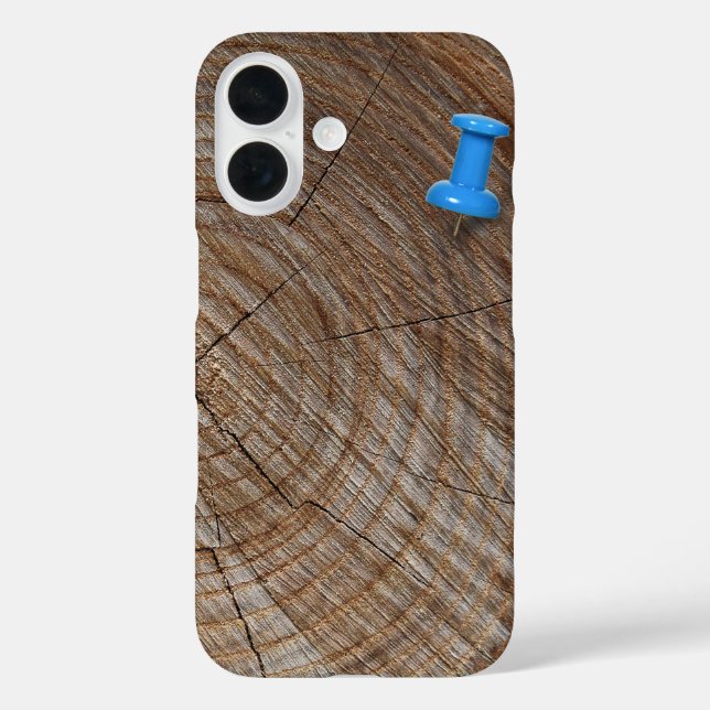 Tree Rings with thumb tack Case-Mate iPhone Case (Back)