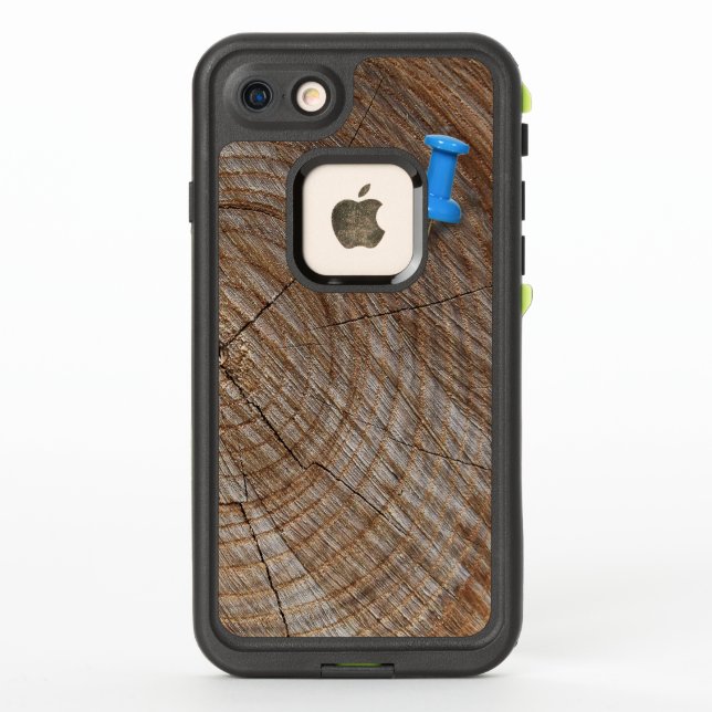 tree rings with thumb tack LifeProof iPhone case (Back)