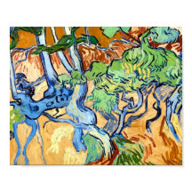 Tree Roots (1890) Vincent Van Gogh botanical Art