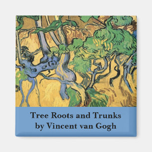 Tree Roots and Trunks by Vincent van Gogh Magnet