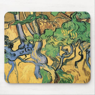 Tree Roots and Trunks by Vincent van Gogh Mouse Mat