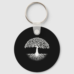 Tree Roots Of Life Cool Mother Earth Day Key Ring