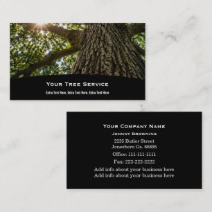 Tree Service Business Card