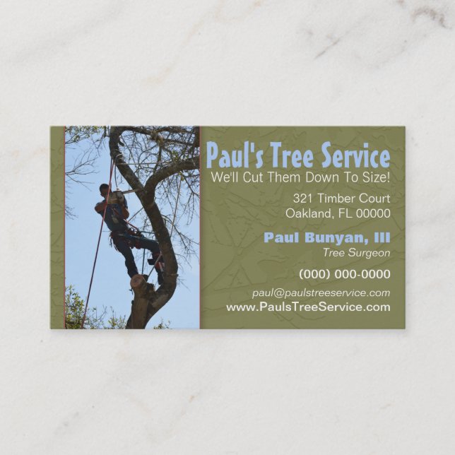 Tree Service Business Card (Front)