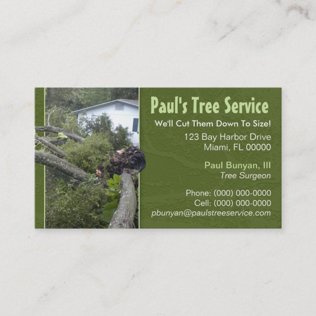 Tree Service Business Card (Front)