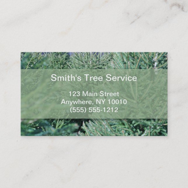 Tree Service Business Card (Front)